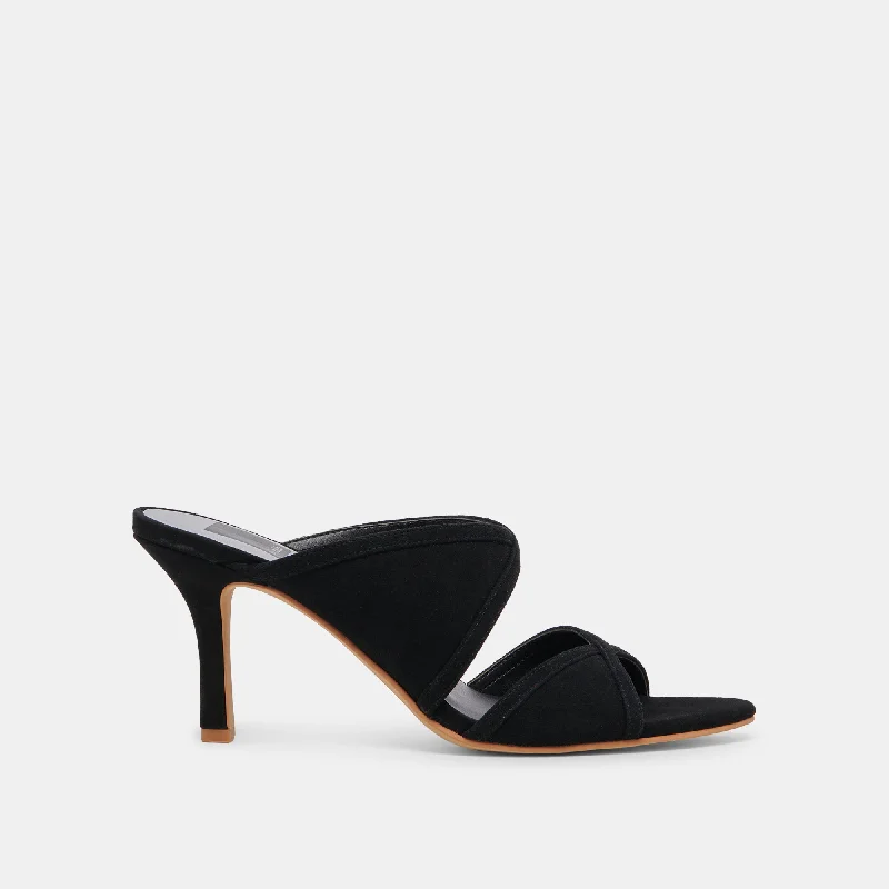 Premium Footwear Sale MANDEL HEELS ONYX SUEDE