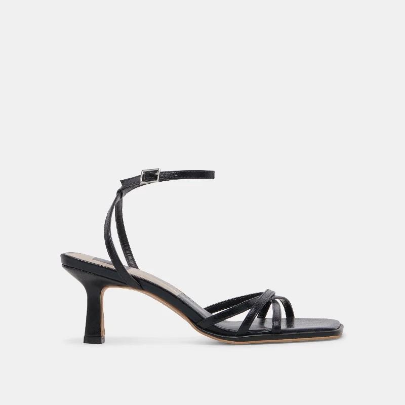 Bid Farewell To The Old Season MANJI HEELS MIDNIGHT PATENT LEATHER