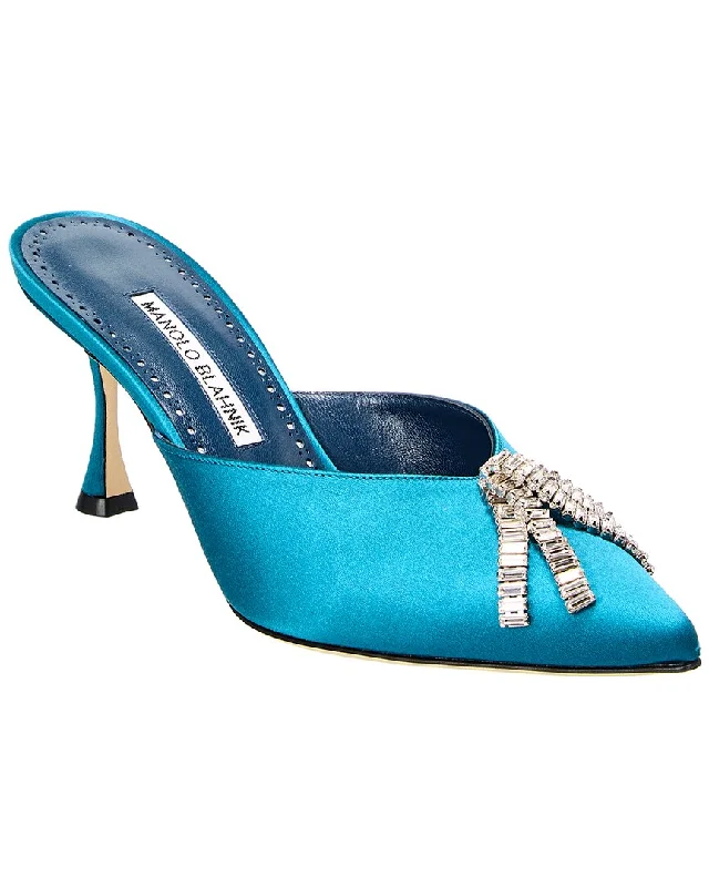 Glamorous Fashion Offers Manolo Blahnik Bambimu 70 Satin Pump