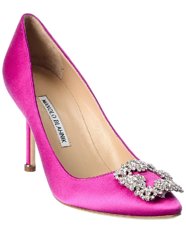 Urban Elegance Deals Manolo Blahnik Hangisi 90 Satin Pump