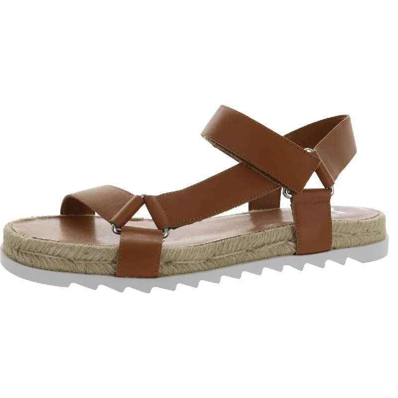 Must-Have Shoe Styles Marc Fisher LTD Womens Jecca Leather Cushioned Footbed Flatform Sandals