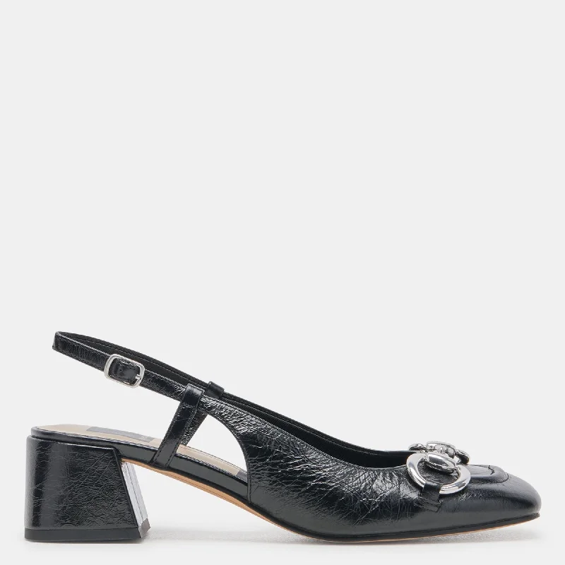 Fresh Styles, Fresh Deals Melli Heels Midnight Crinkle Patent