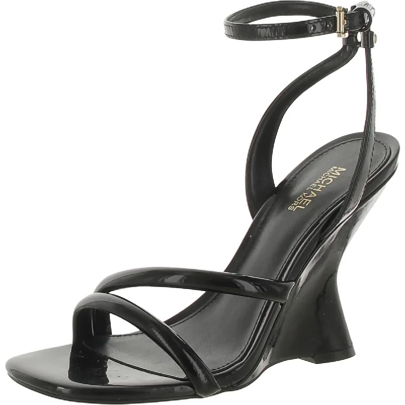 All-Day Comfort Shoes Sale MICHAEL Michael Kors Womens Leather Ankle Strap Wedge Sandals