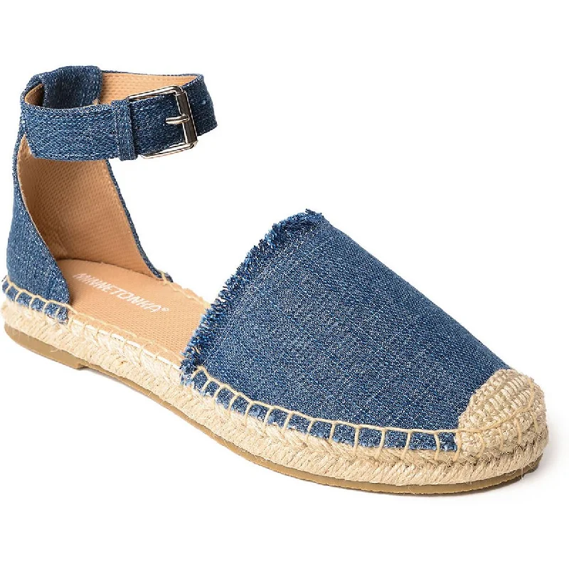 High-End Style Discounts Minnetonka Womens Prima Denim Cut-Out Ankle Strap