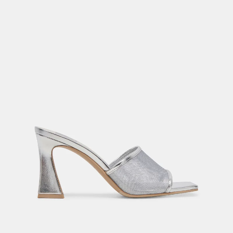 Best Deals Of The Season NARDA HEELS SILVER MESH