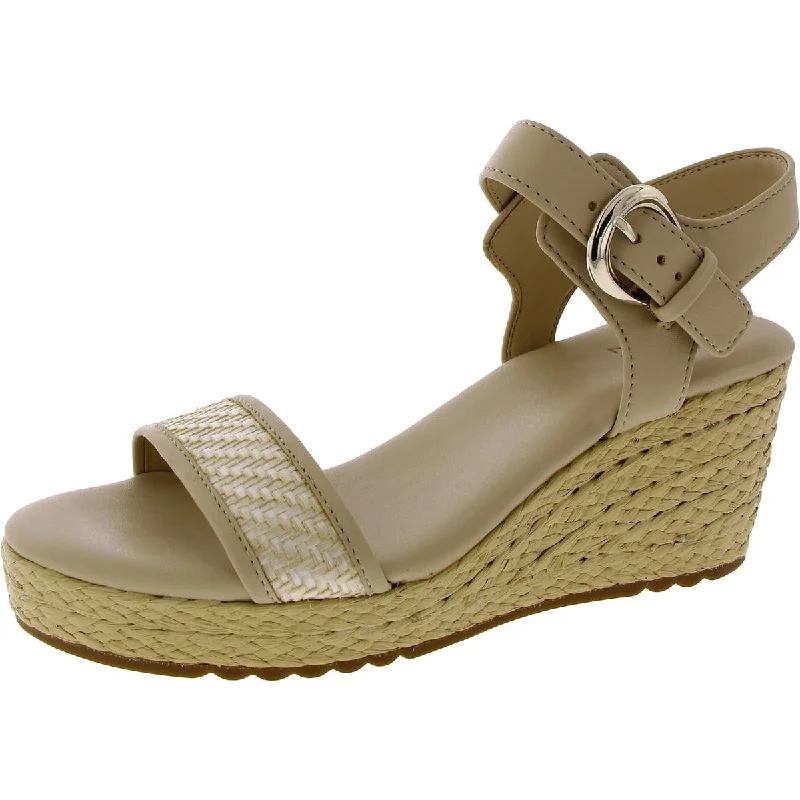 Chic & Cozy Collection Naturalizer Womens Stella 2 Faux Leather Woven Ankle Strap