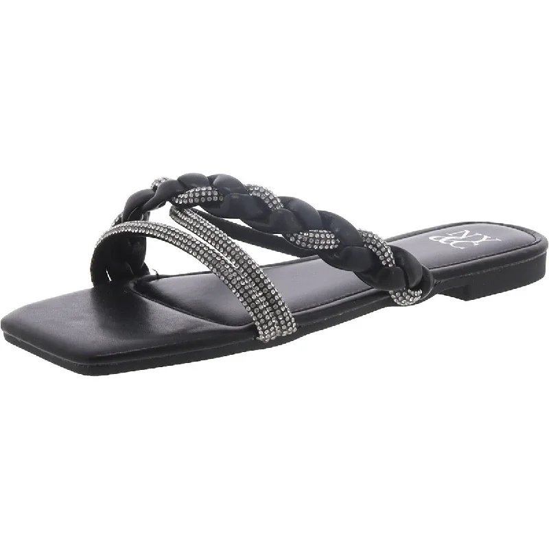 Sale Event, Prices Rock New York & Company Womens Braided Rhinestone Slide Sandals