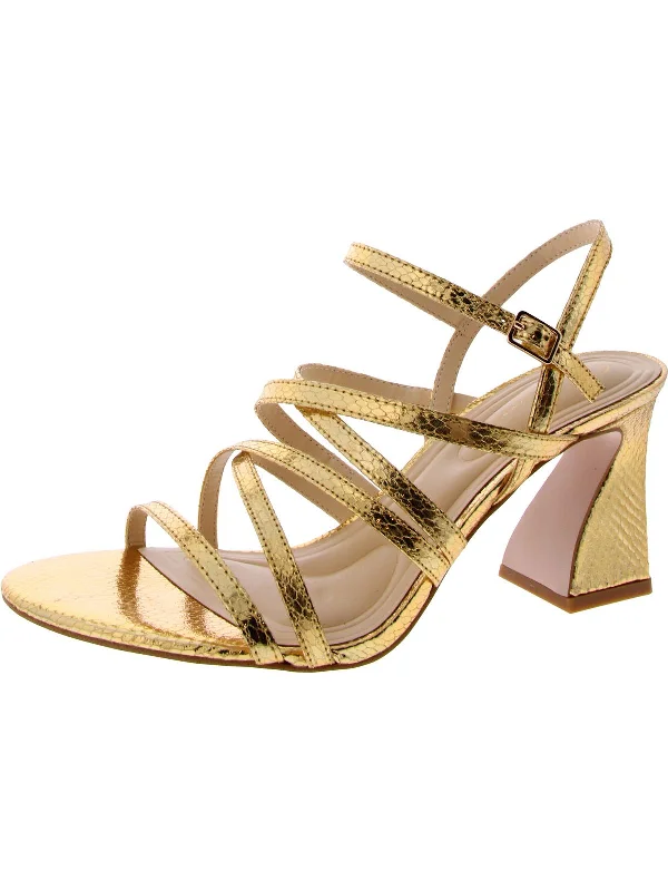 Statement Boots Offer Nirina Womens Metallic Strappy Sandals