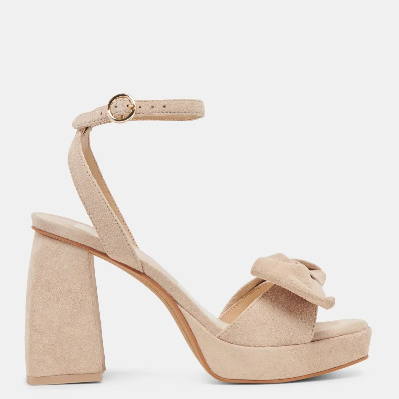 Limited Time Deal Pacie Heels Camel Suede