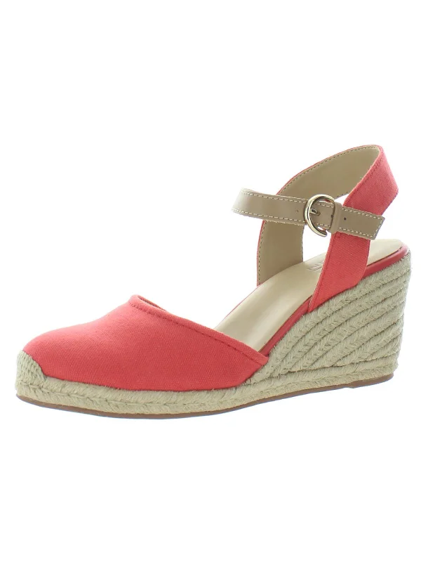 Valentine's Special PHEBE Womens Wedges Ankle Strap Espadrille Heels