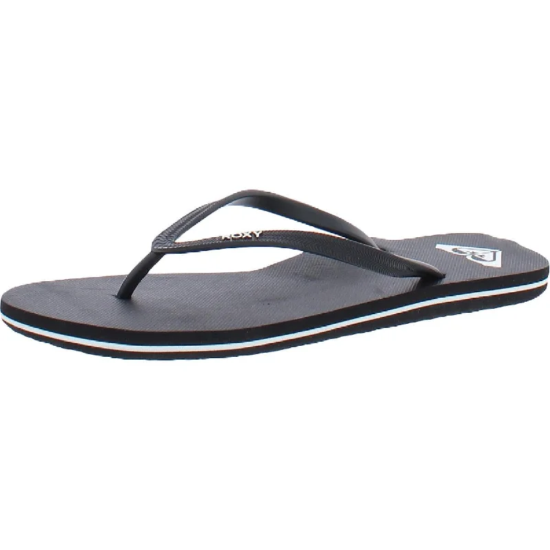 Comfortable Stretch Shoes Promotion Roxy Womens Azul Comfort Flat Flip-Flops