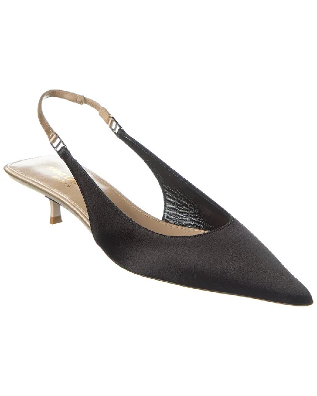 Affordable Trendy Fashion Saint Laurent Cherish 30 Satin Slingback Pump