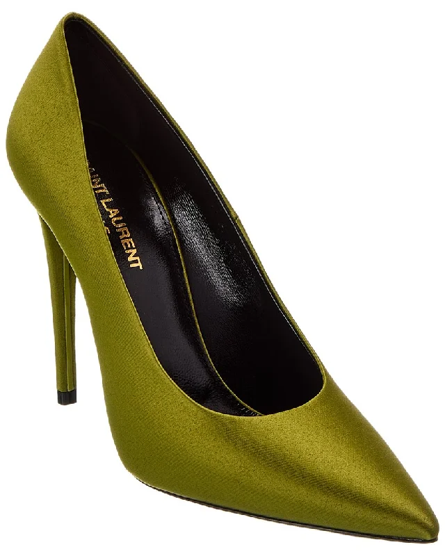 Playful Fashion Offers Saint Laurent Monceau 110 Satin Pump