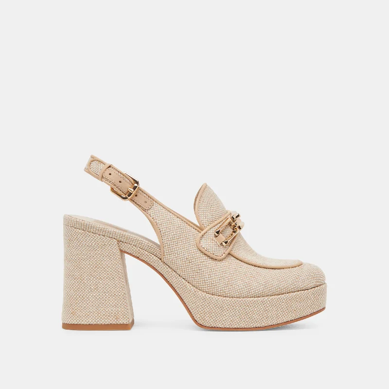 Relaxed Style Deals SIRUS HEELS SANDSTONE WOVEN