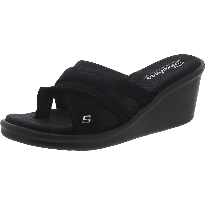 Fashionista Sale Skechers Womens Toe Loop Sli Wedge Sandals