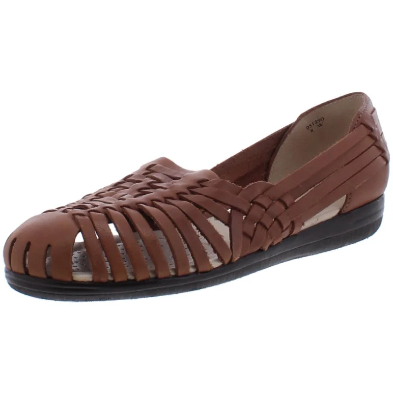 Comfortable Casual Loafers Softspots Womens Trinidad Leather Woven Huarache Sandals