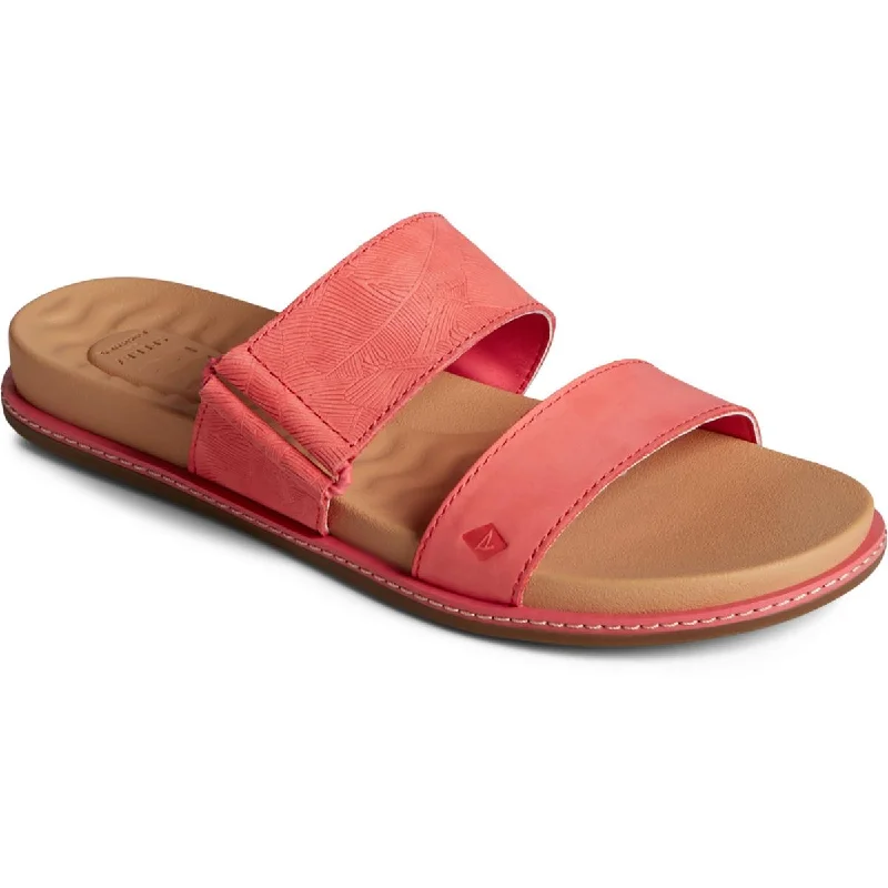 Limited Edition Sperry Womens Waveside Leather Slide On Slide Sandals