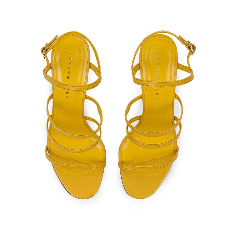 Non-Slip Shoes Offers STRAPPY TEE YELLOW PUMPS & HEELS