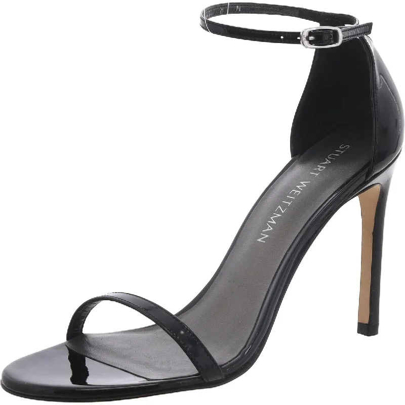 Retro Style Promotions Stuart Weitzman Womens Patent Ankle Strap Heels