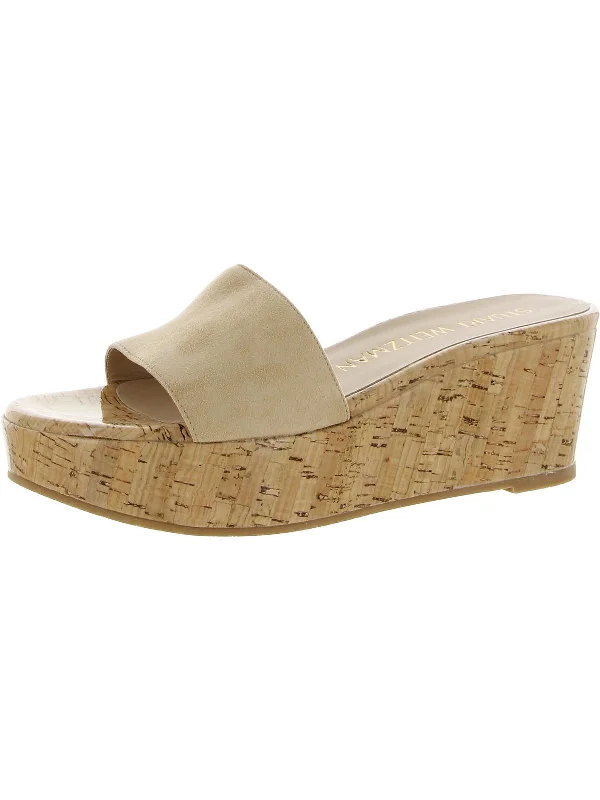 Budget Saver Summer Womens Suede Open Toe Wedge Sandals