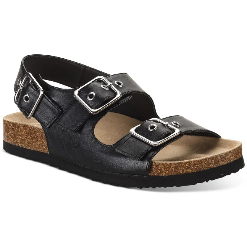 Clearance Event Sun + Stone Womens SADIE Faux Leather Open Toe Ankle Strap