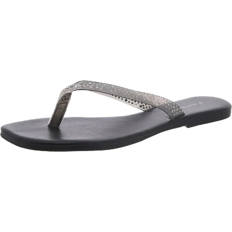 Hot Sale Tahari Womens Kamryn Rhinestone Summer Flip-Flops