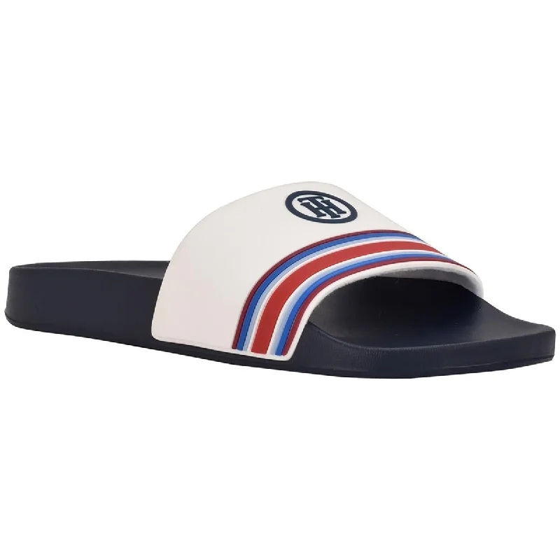 Chic Trends Unveiled Tommy Hilfiger Womens Delton Logo Slip On Pool Slides