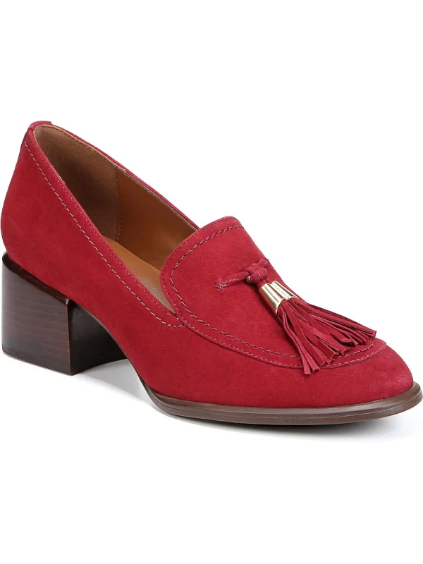 Mega Sale Trixie Womens Suede Slip On Loafer Heels