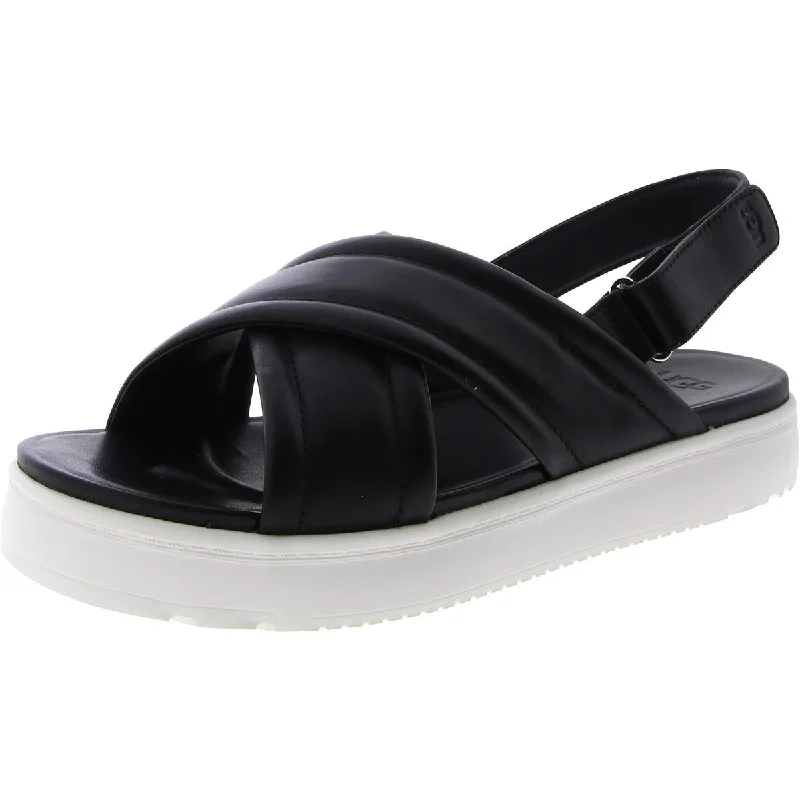 Trendy Casual Shoes Offer Ugg Womens Leather Adjustable Slingback Sandals