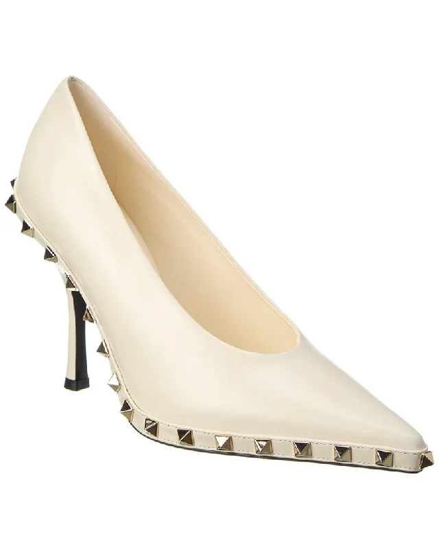 Fashion Sale Valentino Rockstud 100 Leather Pump