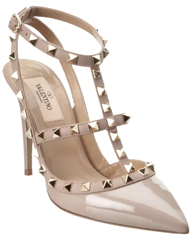 Street Chic Discounts Valentino Rockstud Caged 100 Patent Pump