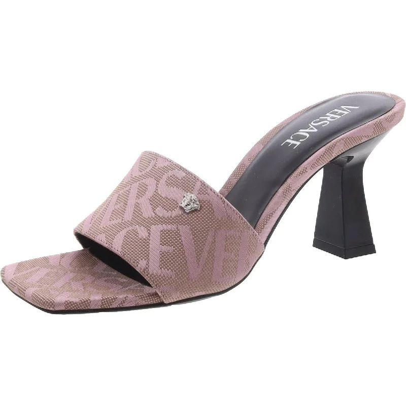 Latest Trends Versace Womens Fabric Slide On Slide Sandals