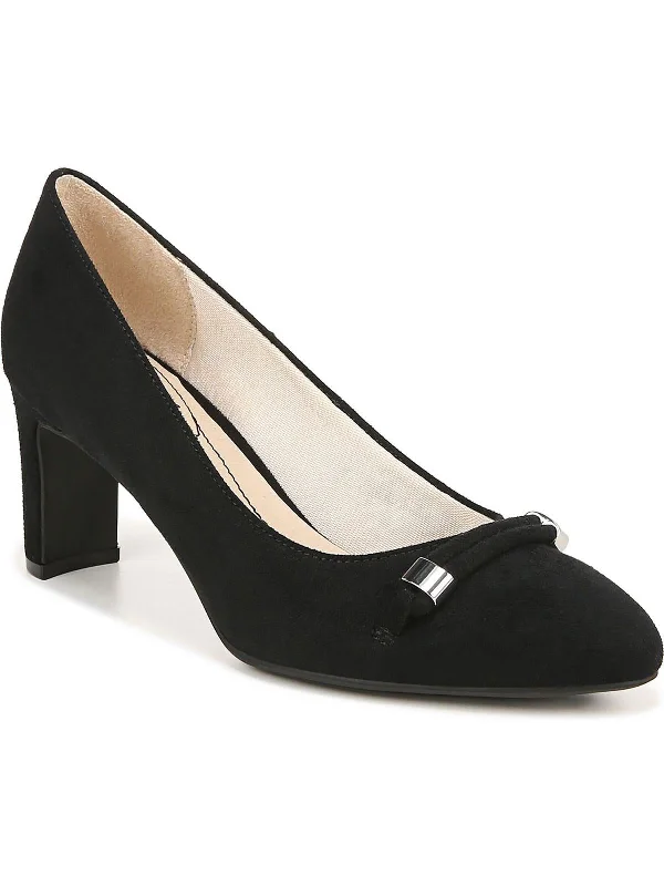 Women's Fashion-Forward Flats Womens Block Heel Round Toe Pumps