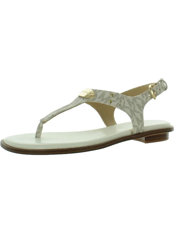 Limited Time Offers Womens Faux Leather Buckle Slingback Sandals