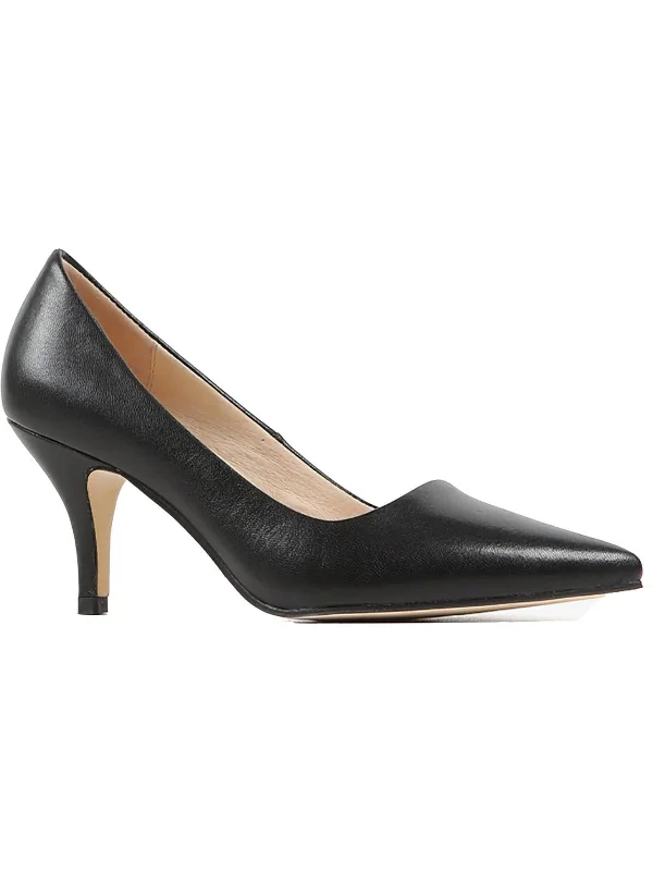 Weekend Exclusive Womens Faux Leather Dressy Pumps