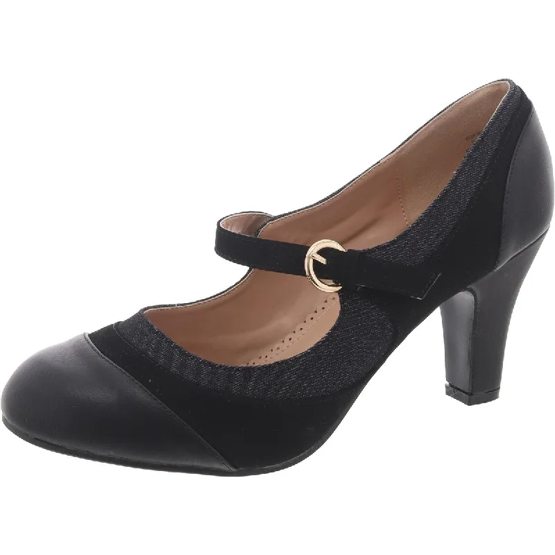 Flash Sale Starts Womens Faux Leather Mary Jane Pumps