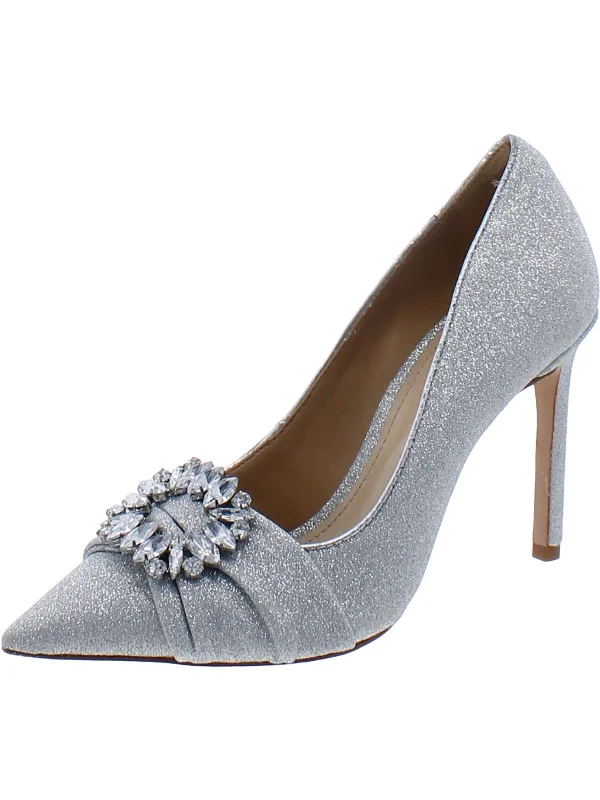 Modern Running-Style Shoes Womens Faux Leather Rhinestone Pumps