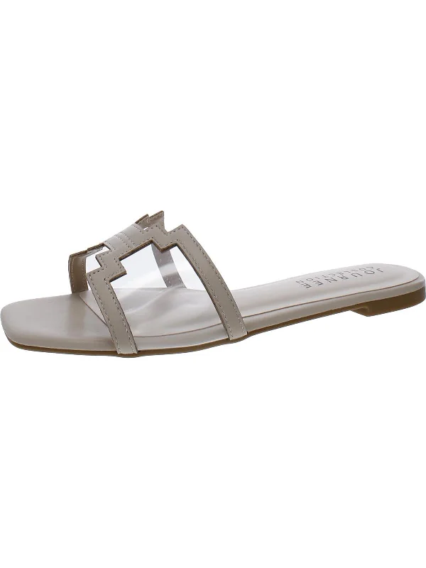 Flash Sale Online Womens Faux Leather Slide Sandals