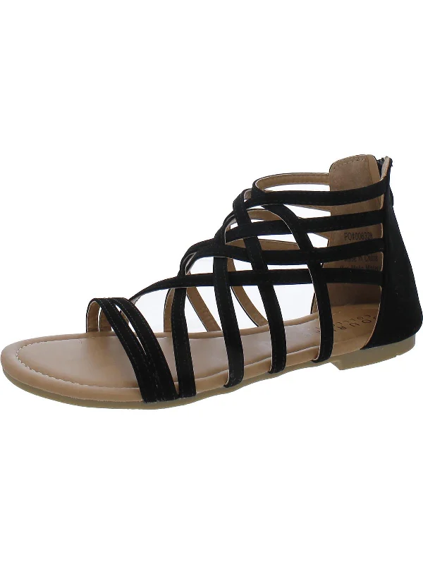 End Of Season Clearance Womens Faux Suede Strappy Sandals