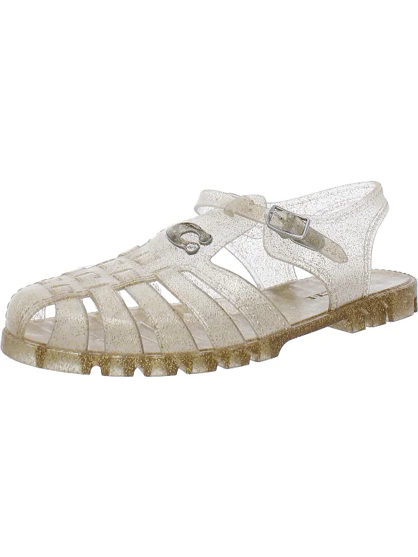 Fashion Frontiers Womens Glitter Jelly Sandals