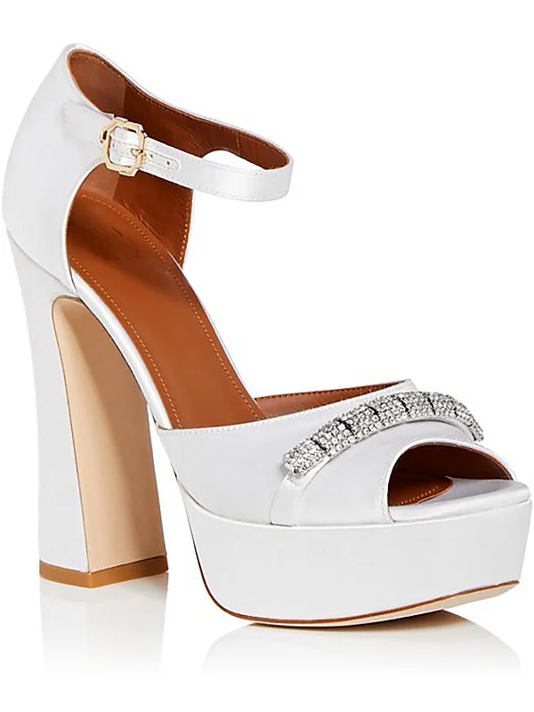 Chic & Modern Sales Womens Satin Platform Platform Heels