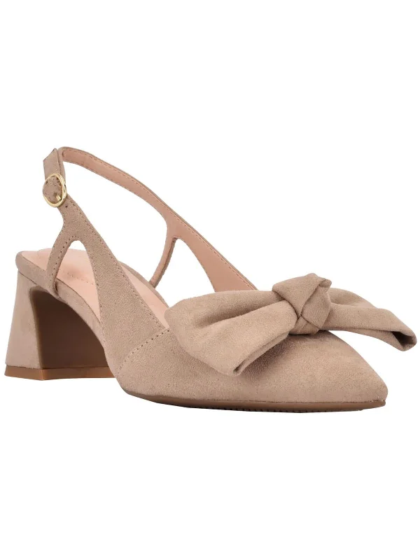 Sophisticated Style Offers Womens Suede Bow Tie Pumps