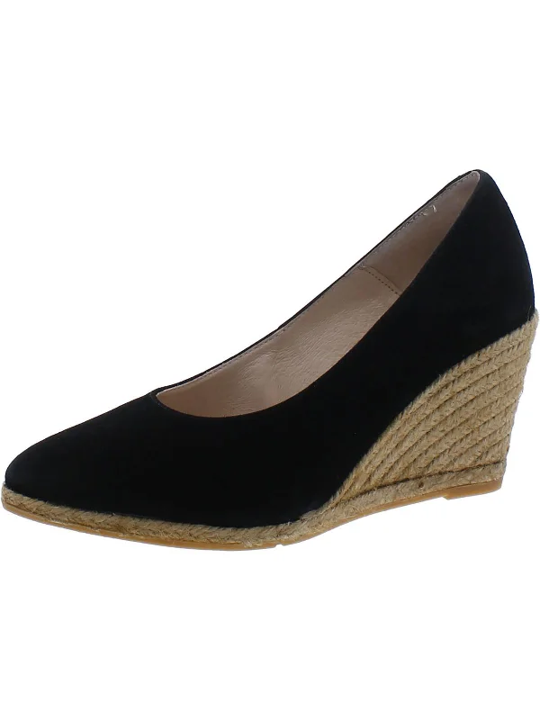 Durable Walking Shoes Sale Womens Suede Slip-On Wedge Heels