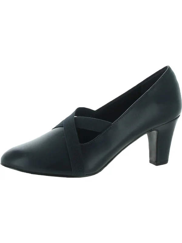 Exclusive Deals Online Zaylee Womens Faux Leather Slip On Heels